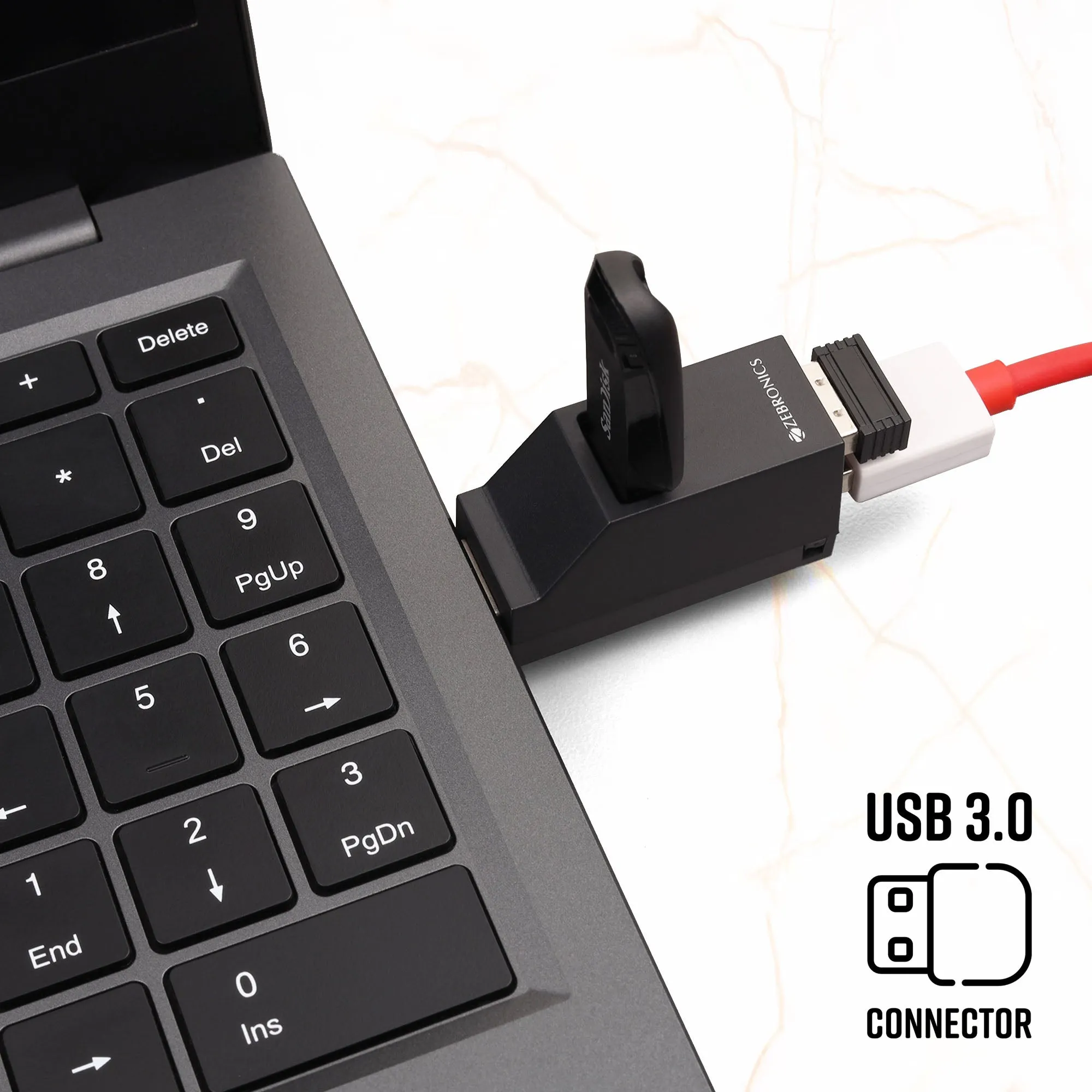Zebronics USB Hub 3 Port 3.0 | 2.0 180HB view 4